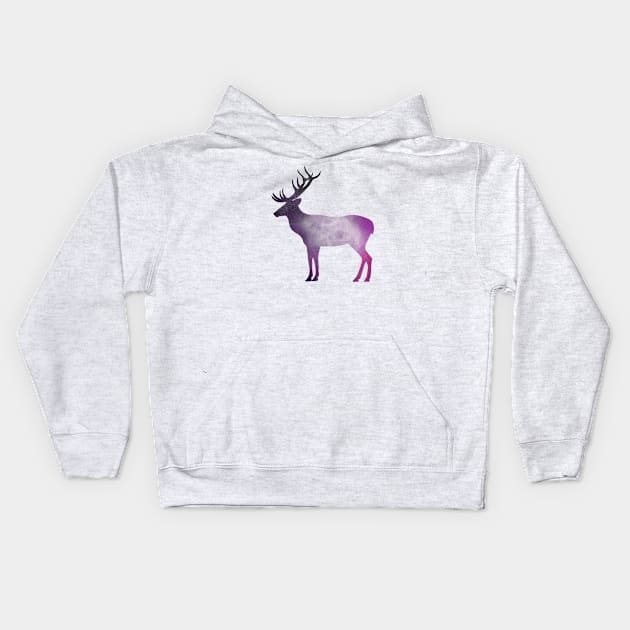 Celestial Deer Kids Hoodie by Milasneeze